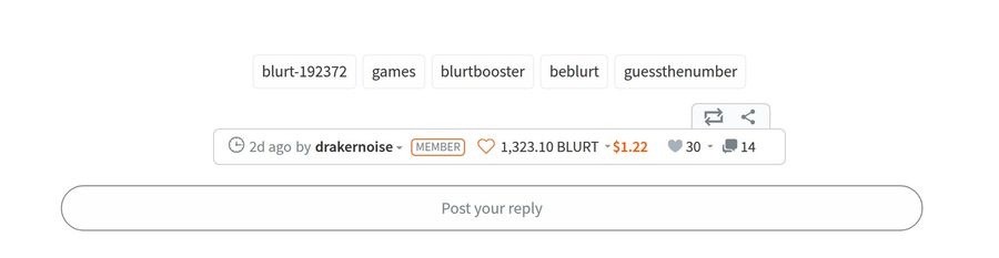 The "Post your reply" box under a post